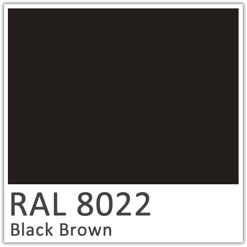 RAL 8022 Black Brown non-slip Flowcoat